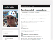 Tablet Screenshot of blog.leandroinacio.eti.br